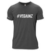 Unisex #VEGAINZ Tri-Blend Black T-Shirt - 100% for Charity!