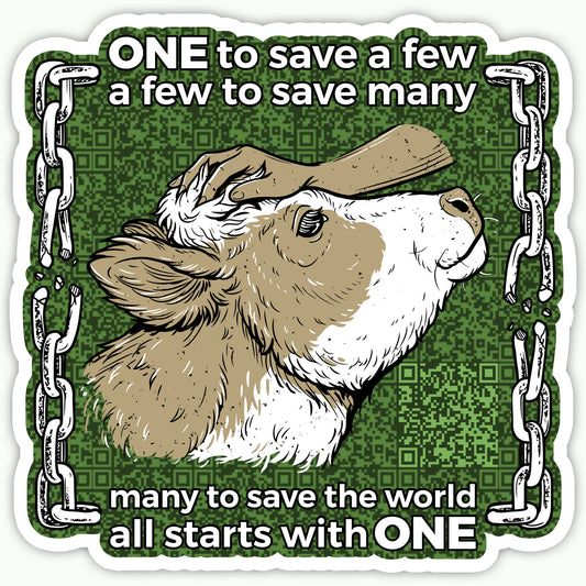 One to Save Many Glen Sticker - FREE SHIPPING