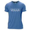 Bodybuilding Vegan Unisex Tri-Blend Royal Blue T-Shirt - 100% for Charity!