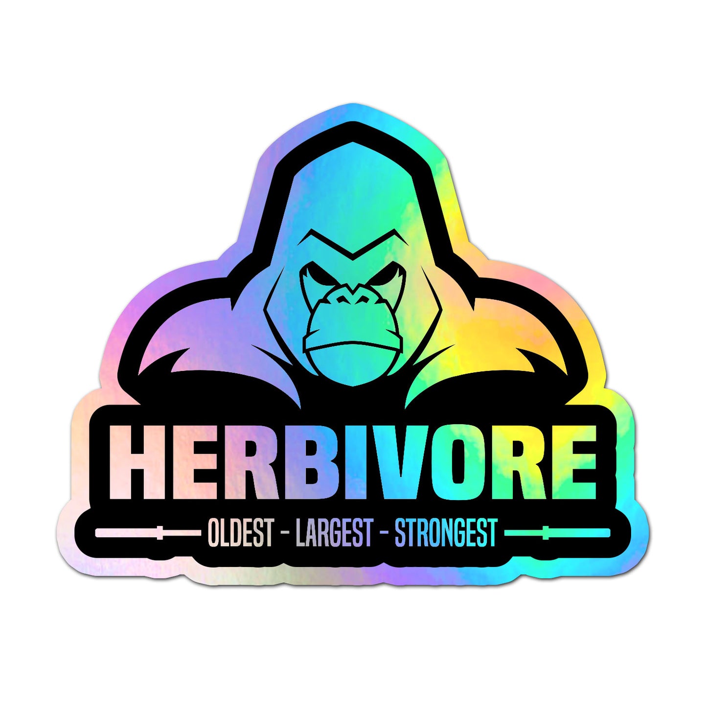 Herbivore Holographic Sticker - Free Shipping